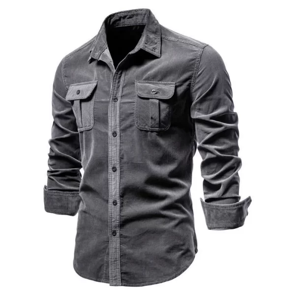 AIOPESON Velour Casual Shirt