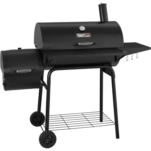 Royal Gourmet 30" BBQ Charcoal Grill & Offset Smoker