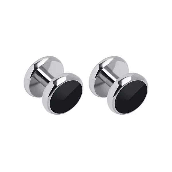 Classic Black Simulated-Pearl Cufflinks - Image 6