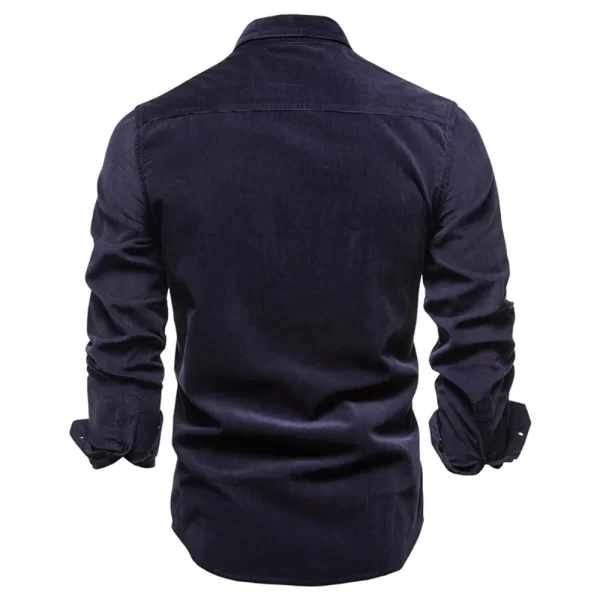 AIOPESON Velour Casual Shirt - Image 4