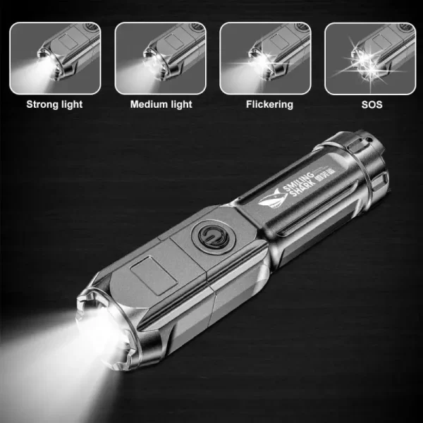 Multifunctional LED Flashlight with USB Charging - Image 4