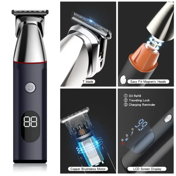 Kemei 5-in-1 Waterproof Hair Trimmer - Image 4