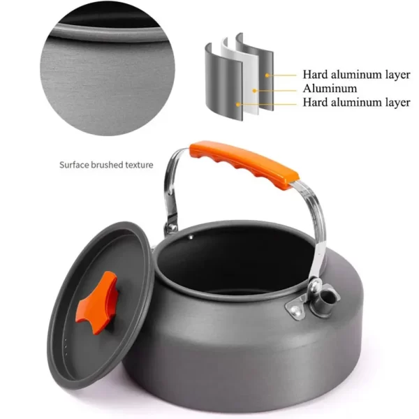 OUT2191 1.1L Portable Camping Kettle - Image 4