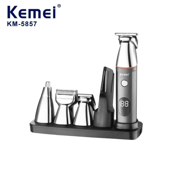 Kemei 5-in-1 Waterproof Hair Trimmer - Image 6