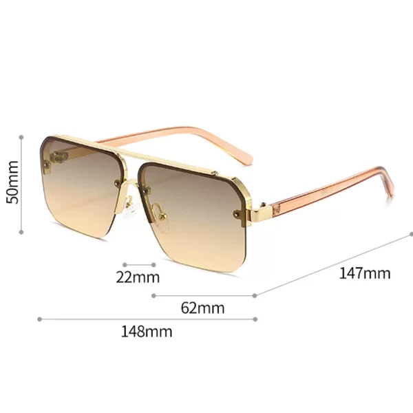 LuxeVision UV400 Square Sunglasses - Image 6