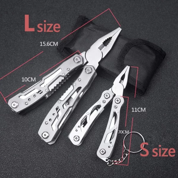 Multi-Function 14-in-1 Folding Knife and Pliers Tool - Image 3