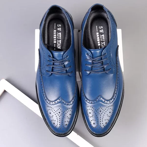 Pointed Toe Brogue Oxford Shoes - Image 6