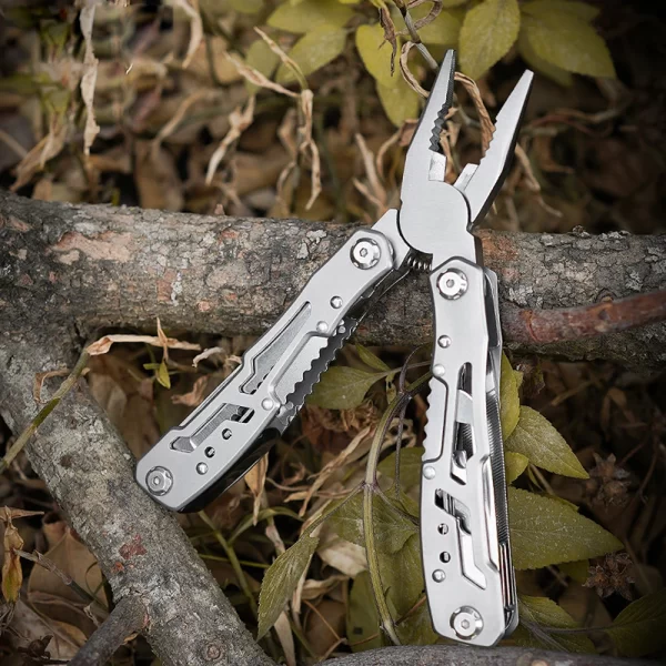 Multi-Function 14-in-1 Folding Knife and Pliers Tool - Image 2