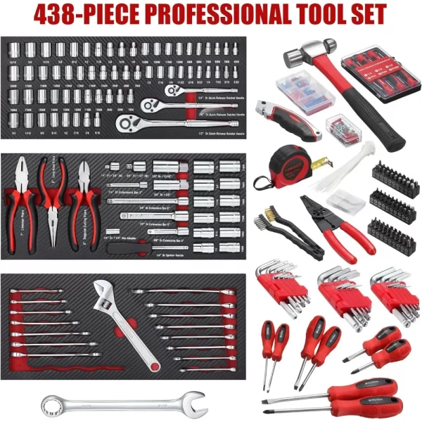 MDNG 438-Piece Tool Kit: Your Complete Solution for Repairs and Maintenance - Image 2