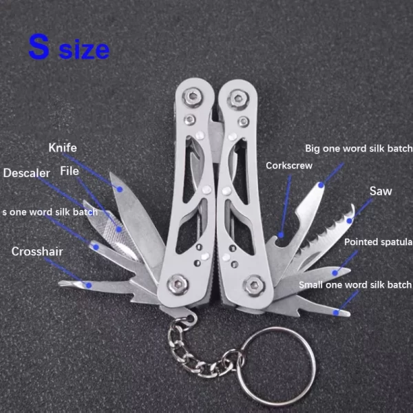 Multi-Function 14-in-1 Folding Knife and Pliers Tool - Image 5