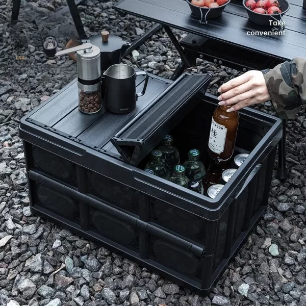 Aluminum Alloy Outdoor Folding Camping Storage Box - Image 2