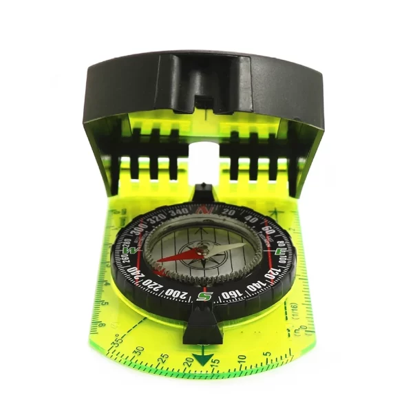 Multifunctional Mirror Compass with Map Ruler - Image 3