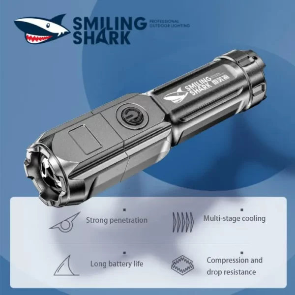 Multifunctional LED Flashlight with USB Charging - Image 2