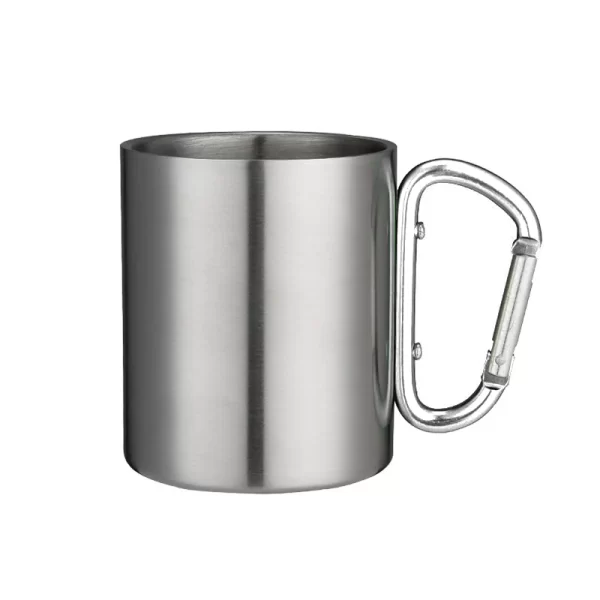 Stainless Steel Carabiner Camping Mug