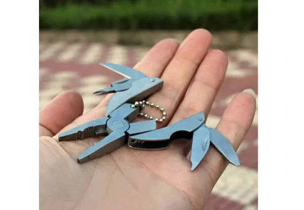 Mini Stainless Steel Multi-Tool Keychain - Image 4