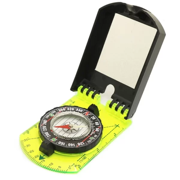 Multifunctional Mirror Compass with Map Ruler