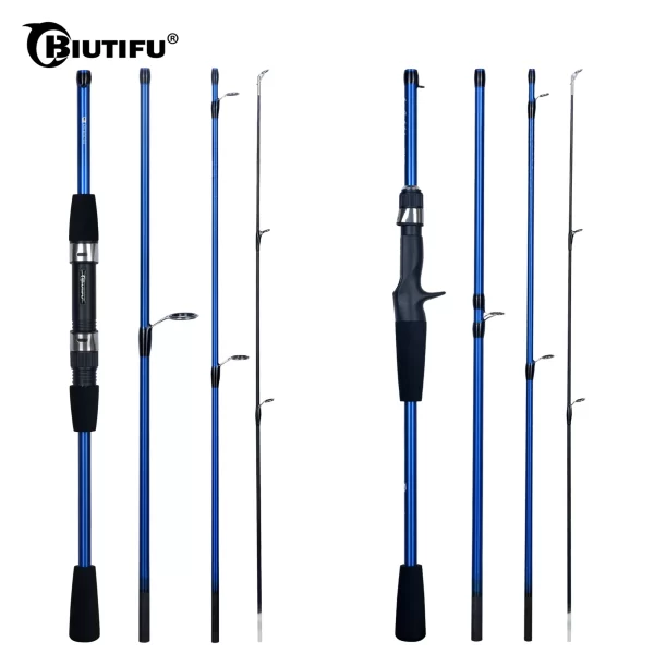 BIUTIFU Ultralight Travel Carbon Fishing Rod