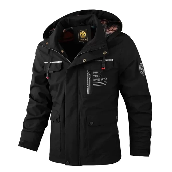 TrailBlazer Soft-Shell Jacket: Premium Outdoor Style - Image 3